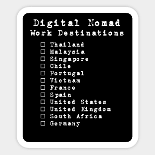 Digital Nomad Sticker